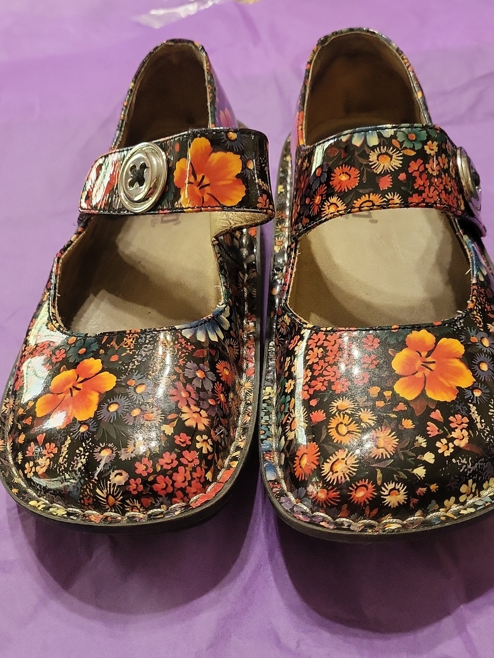 Alegria Floral Mary Jane Shoes